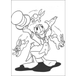Dibujo para colorear Colorear al mago de pato donald