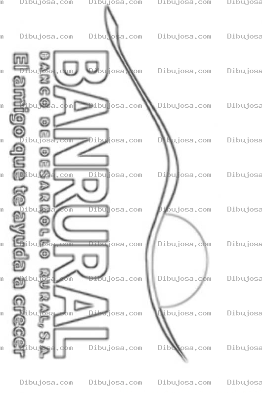 Dibujo para colorear Logo De Banrural Para Colorear Y Pintar