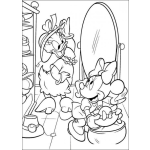 Dibujo para colorear Colorear a mimi y daisy de shopping