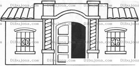 Dibujo para colorear Dibujo De La Casa De Tucuman Para Colorear