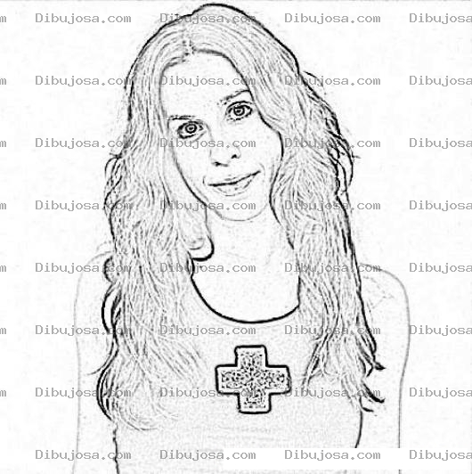 Dibujo para colorear Alanis Morissette coloring page