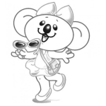 Dibujo para colorear Colorear Ratoncita Bonita