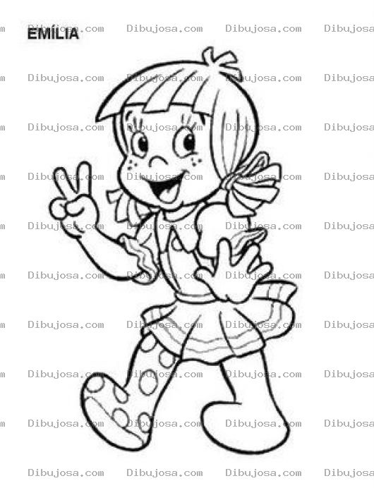Dibujo para colorear Dibujo De Emilia Para Colorear