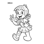 Dibujo para colorear Dibujo De Emilia Para Colorear