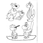 Dibujo para colorear Colorear Animales Deportistas