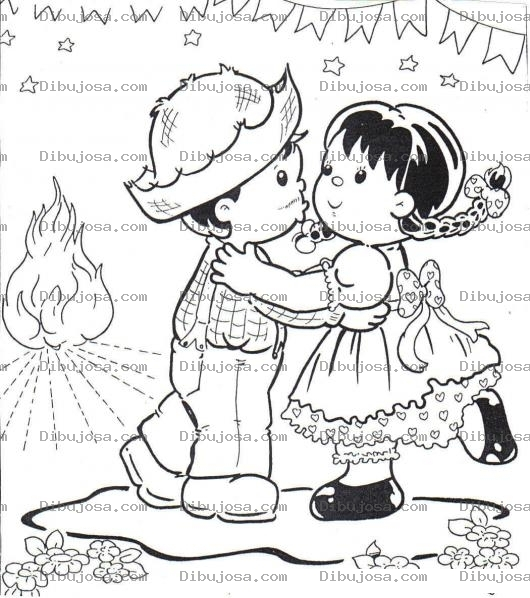 Dibujo para colorear Colorear Besito De Pueblo