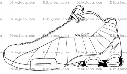 Dibujo para colorear Nike Air Tennis Coloring Page Para Colorear