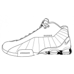 Dibujo para colorear Nike Air Tennis Coloring Page Para Colorear