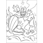 Dibujo para colorear Colorear a Mimi en el mar