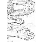 Dibujo para colorear Selena Gomez Tattoo Coloring Page