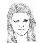 Dibujo para colorear Dibujo De Kylie Jenner Para Colorear