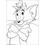 Dibujo para colorear Pintar a Jerry sobre Tom