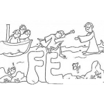 Dibujo para colorear Dibujo De La FE En Cristo Jesus Para Pintar Y Colorear