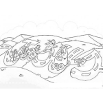 Dibujo para colorear El Camino De JESUS Para Pintar Y Colorear