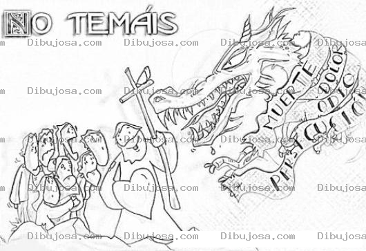 Dibujo para colorear Con Cristo No Hay Temor Dibujo Para Colorear