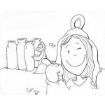 Dibujo para colorear Dibujo De Las Bodas De Canaan Para Pintar Y Colorear