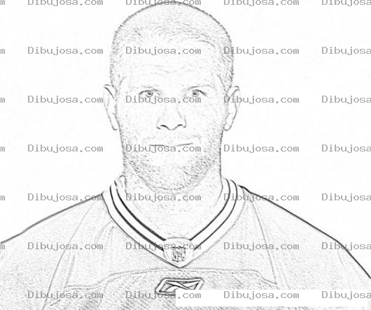 Dibujo para colorear Dibujo De Brett Favre Para Pintar Y Colorear