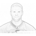 Dibujo para colorear Dibujo De Brett Favre Para Pintar Y Colorear