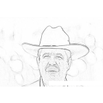 Dibujo para colorear Manuel Zelaya Expresidente De Honduras Para Pintar Y Colorear