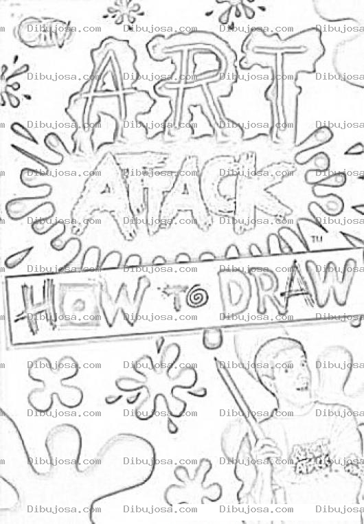 Dibujo para colorear Art Attack Coloring Page Para Pintar Y Colorear