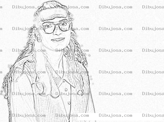 Dibujo para colorear Dibujo De Bety La Fea Para Pintar Y Colorear A Beti La Fea Online