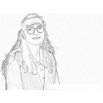 Dibujo para colorear Dibujo De Bety La Fea Para Pintar Y Colorear A Beti La Fea Online