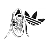 Dibujo para colorear Dibujo De Tenis Adidas Para Pintar Y Colorear