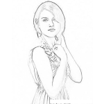 Dibujo para colorear Frances Bean Cobain Coloring Page Para Pintar Y Colorear