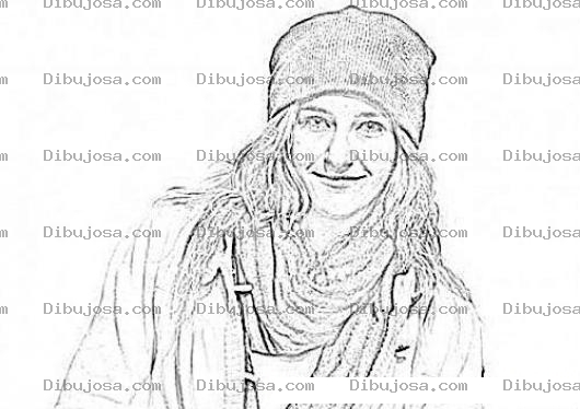Dibujo para colorear Gretchen Bleiler Coloring Page Para Pintar Y Colorear Online