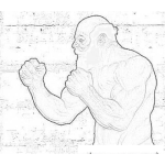 Dibujo para colorear Dibujo De Kimbo Slice Para Pintar Y Colorear