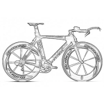 Dibujo para colorear Bicicleta TREK Para Pintar Y Colorear