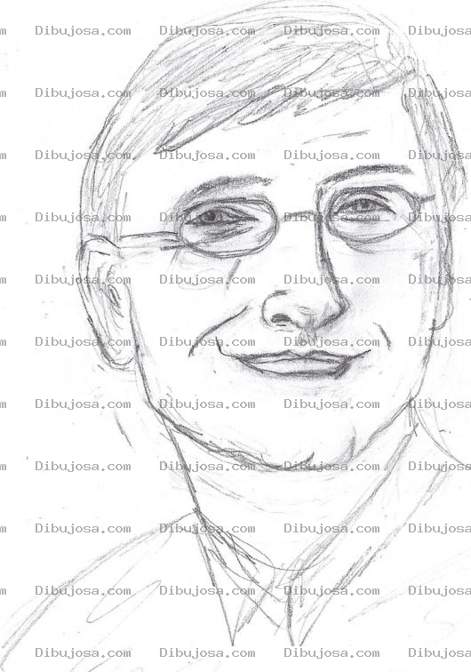 Dibujo para colorear Dibujo De Bill Gates Para Pintar Y Colorear