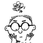 Dibujo para colorear Dibujo De Un Nino Con Lentes Para Pintar