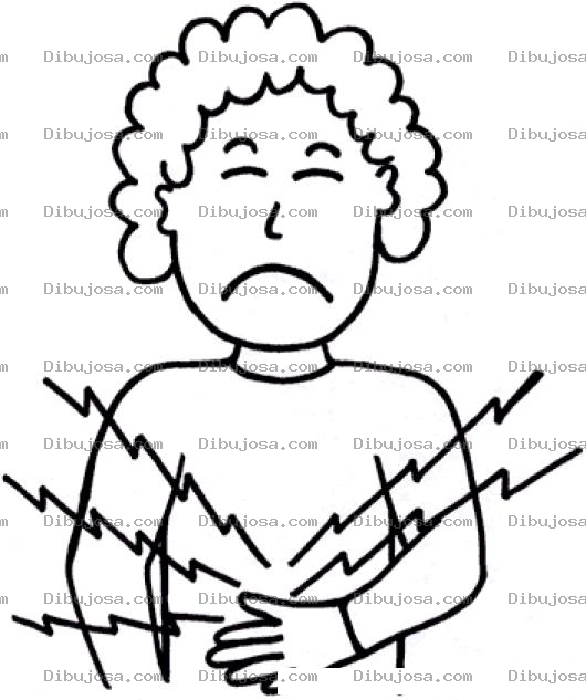 Dibujo para colorear Colorear Dolor De Estomago