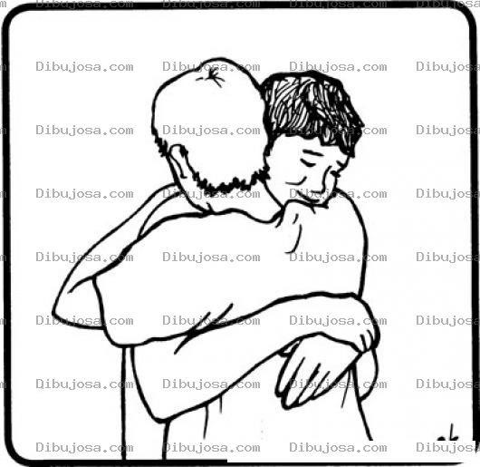 Dibujo para colorear Colorear Abrazo