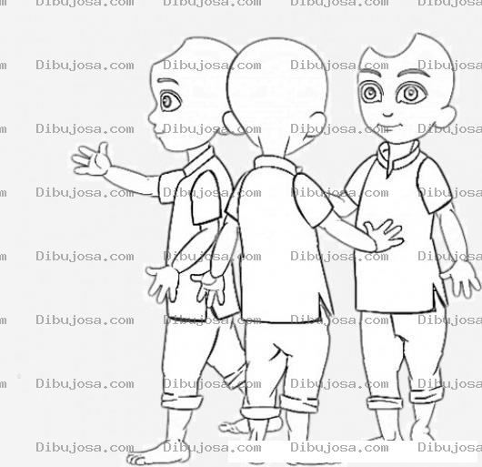 Dibujo para colorear Dibujo De Tres Hermanos Trillisos Para Pintar Y Colorear