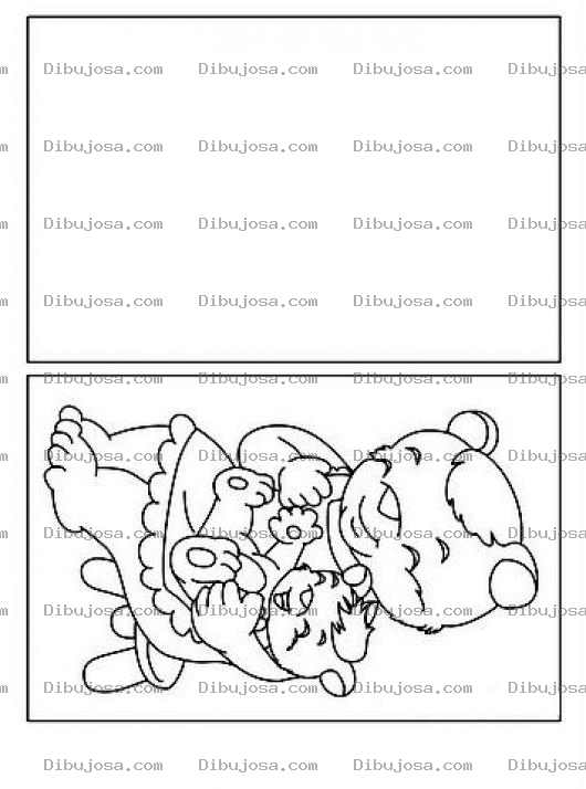 Dibujo para colorear Tarjeta Gratis Para Imprimir Recortar Y Colorear