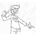 Dibujo para colorear Juanito Bazooka Para Imprimir Pintar Y Colorear