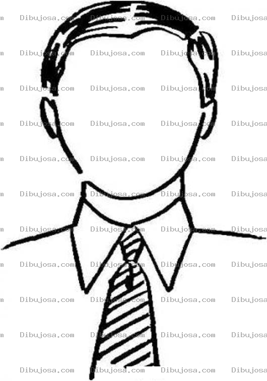 Dibujo para colorear Dibujo De La Cara De Un Hombre Sin Ojos Sin Nariz Y Sin Boca Para Colorear