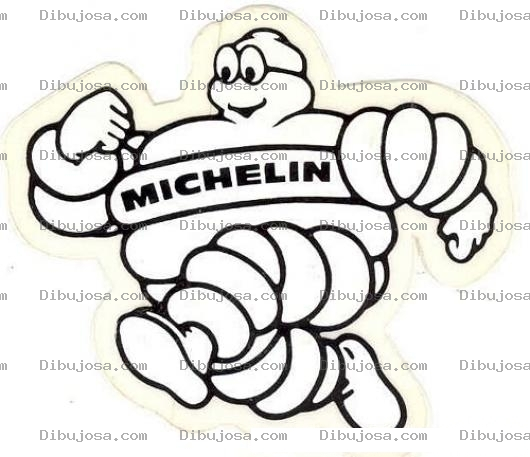 Dibujo para colorear Dibujo De Michelin Corriendo Para Pintar Y Colorear