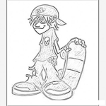 Dibujo para colorear Dibujo De Skater Sk8er Para Colorear Y Pintar