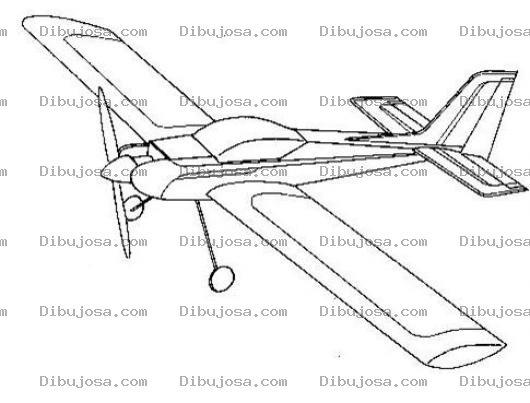 Dibujo para colorear Dibujo De Avioneta Para Colorear