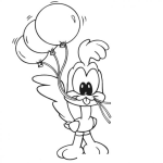 Dibujo para colorear Correcaminos Bebe Para Pintar Y Colorear