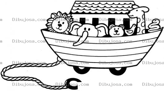 Dibujo para colorear Colorear Arca De Noe De Juguete