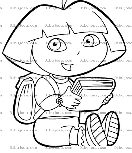 Dibujo para colorear Dora La Exploradora Para Colorear A Doraexploradora E Imprimir A Doralaexploradora