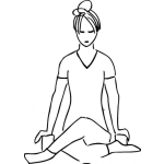 Dibujo para colorear Colorear Mujer Practicando Yoga Para Pintar Y Colorear Yogayoga