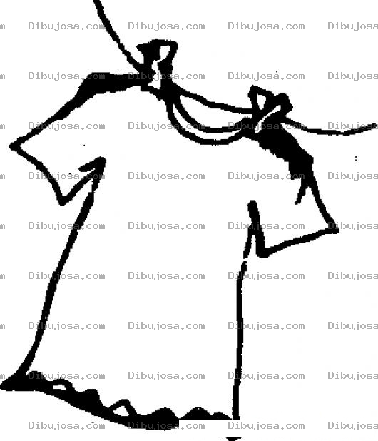 Dibujo para colorear Colorear Playera Secandose En El Lazo Del Tendedero Dibujo De Polera Colgada Y Recien Lavada