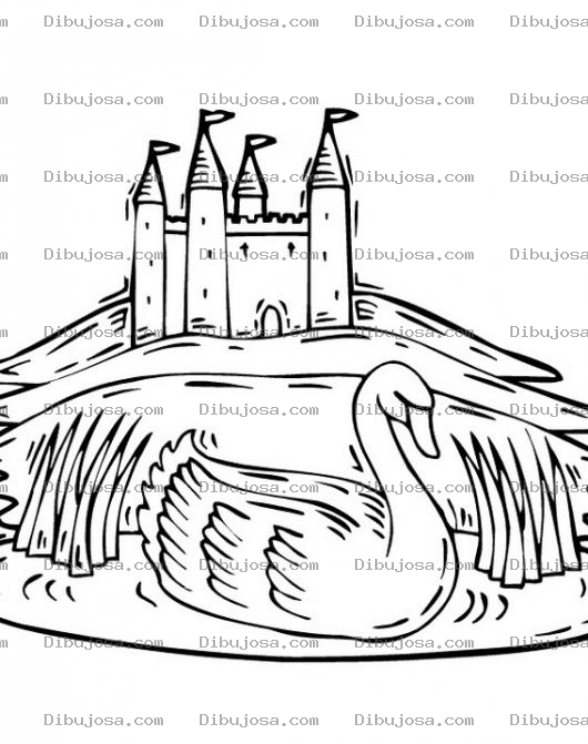 Dibujo para colorear Castillo Para Colorear