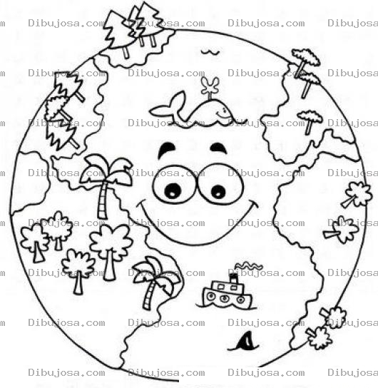 Dibujo para colorear Planeta Ecologico Para Colorear Dibujo De Ecologia