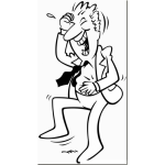 Dibujo para colorear Dibujo De Hombre Riendo A Carcajadas Muriendose De La Risa Para Colorear Ejecutivo Muerto De Risa Riendose Fuerte